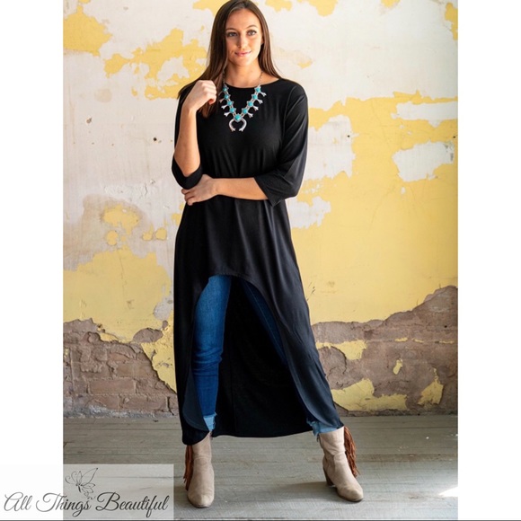 🌹 PLUS L&B Black TRENDING High Low Top🌹 - Picture 6 of 9